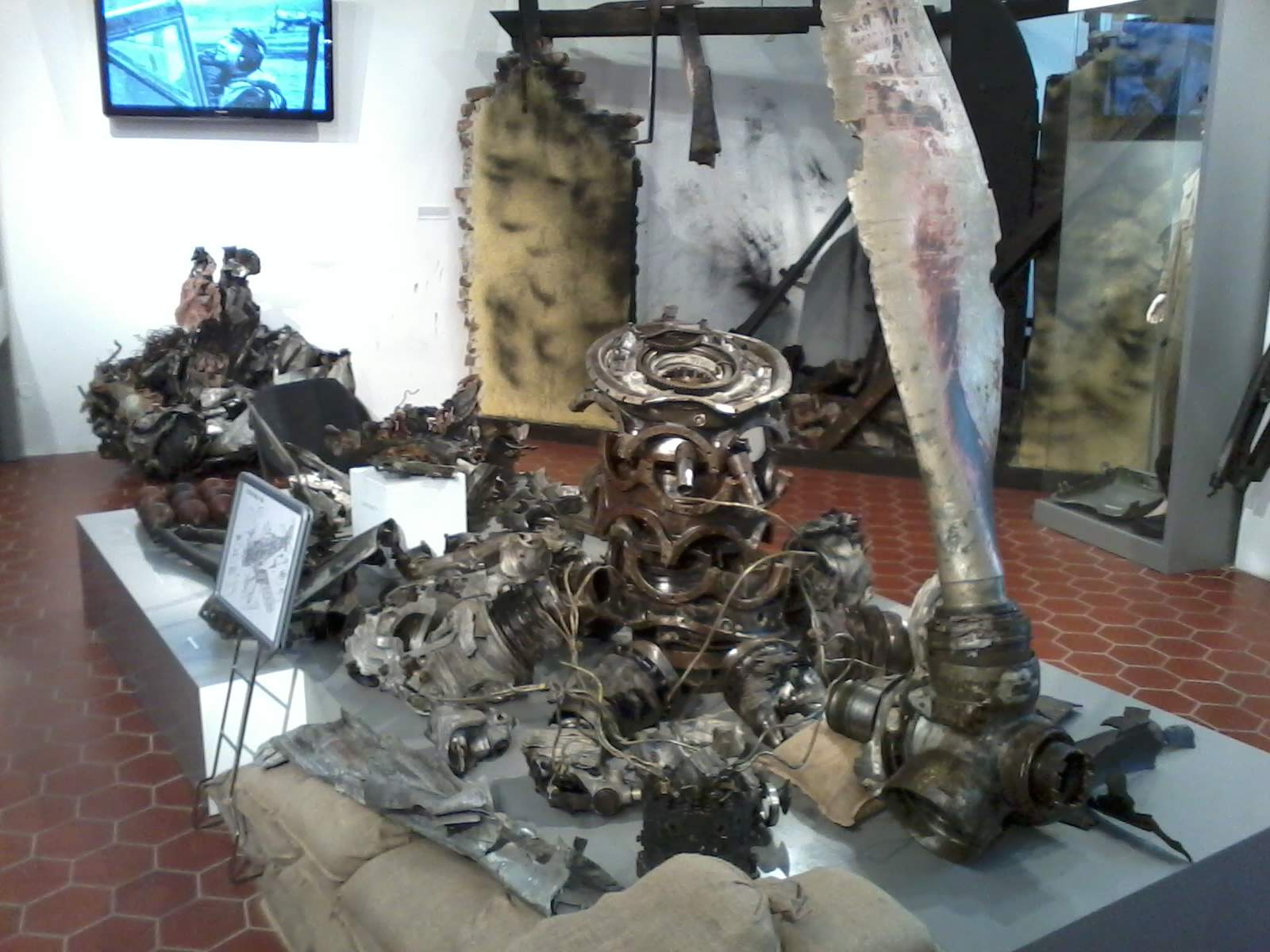 Expozice letecké bitvy nad Jindřichohradeckem