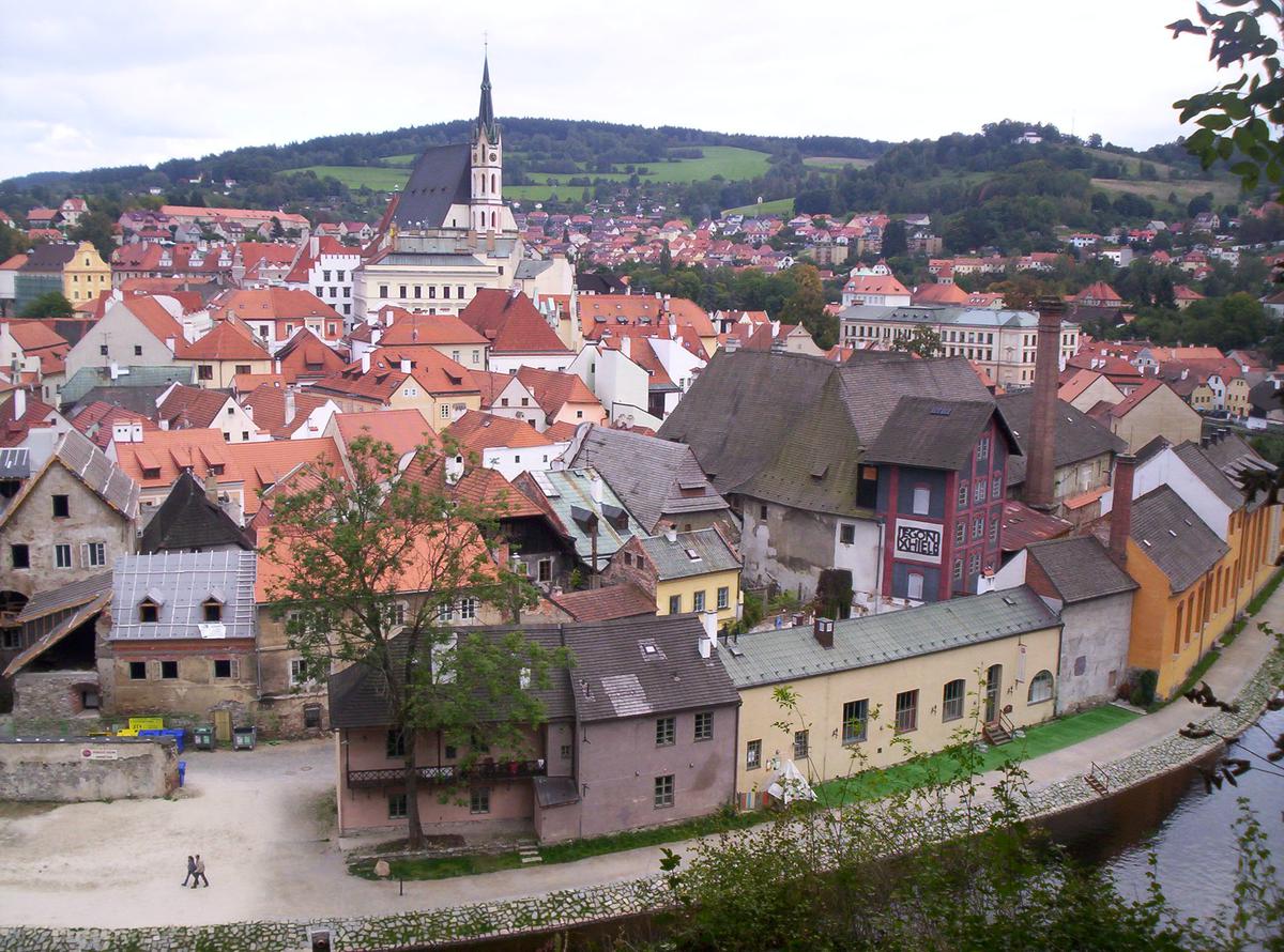 Pohled na město z Horské zahrady